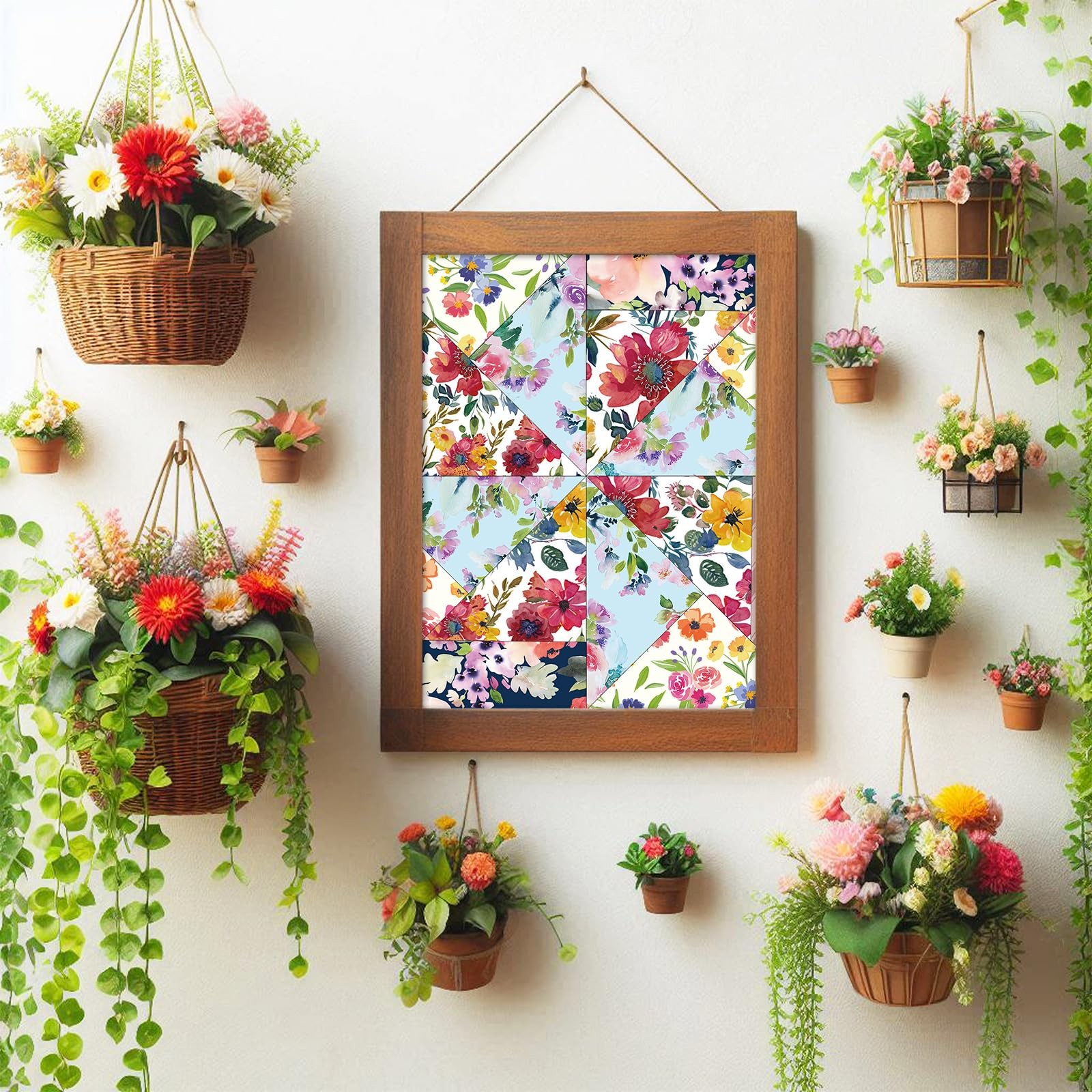 48PCS Floral Pattern Paper Double Sided Watercolor Flower Scrapbook Specialty...