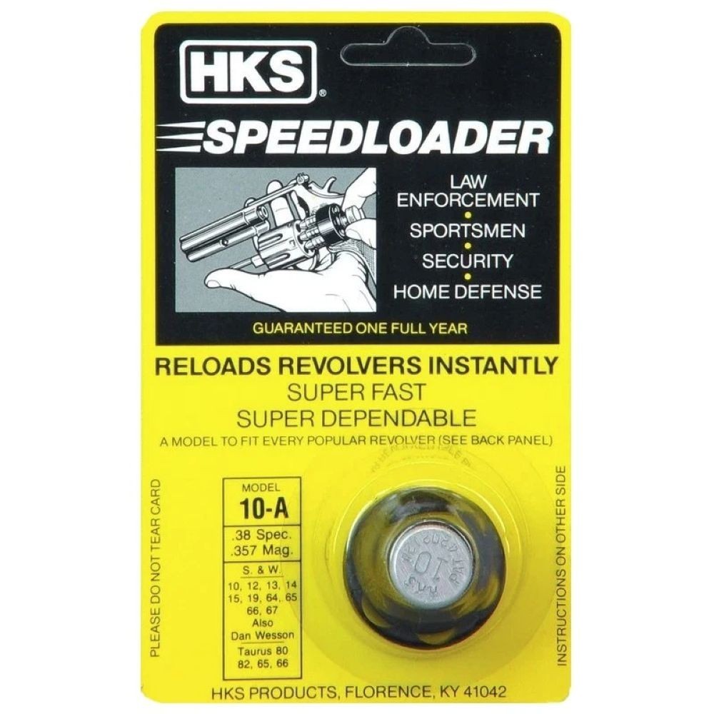 2 Pack HKS 10-A Speedloader 6 Shot for .38 / .357 - S&W - Taurus - Rossi Models