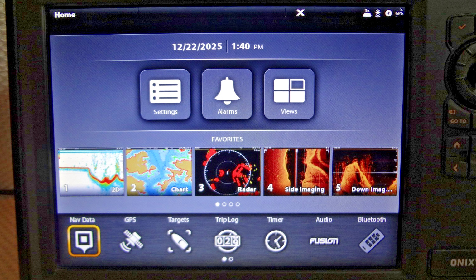 HUMMINBIRD ONIX 10CI NT SI MARINE GPS CHART PLOTTER FISHFINDER RADAR MFD w POWER