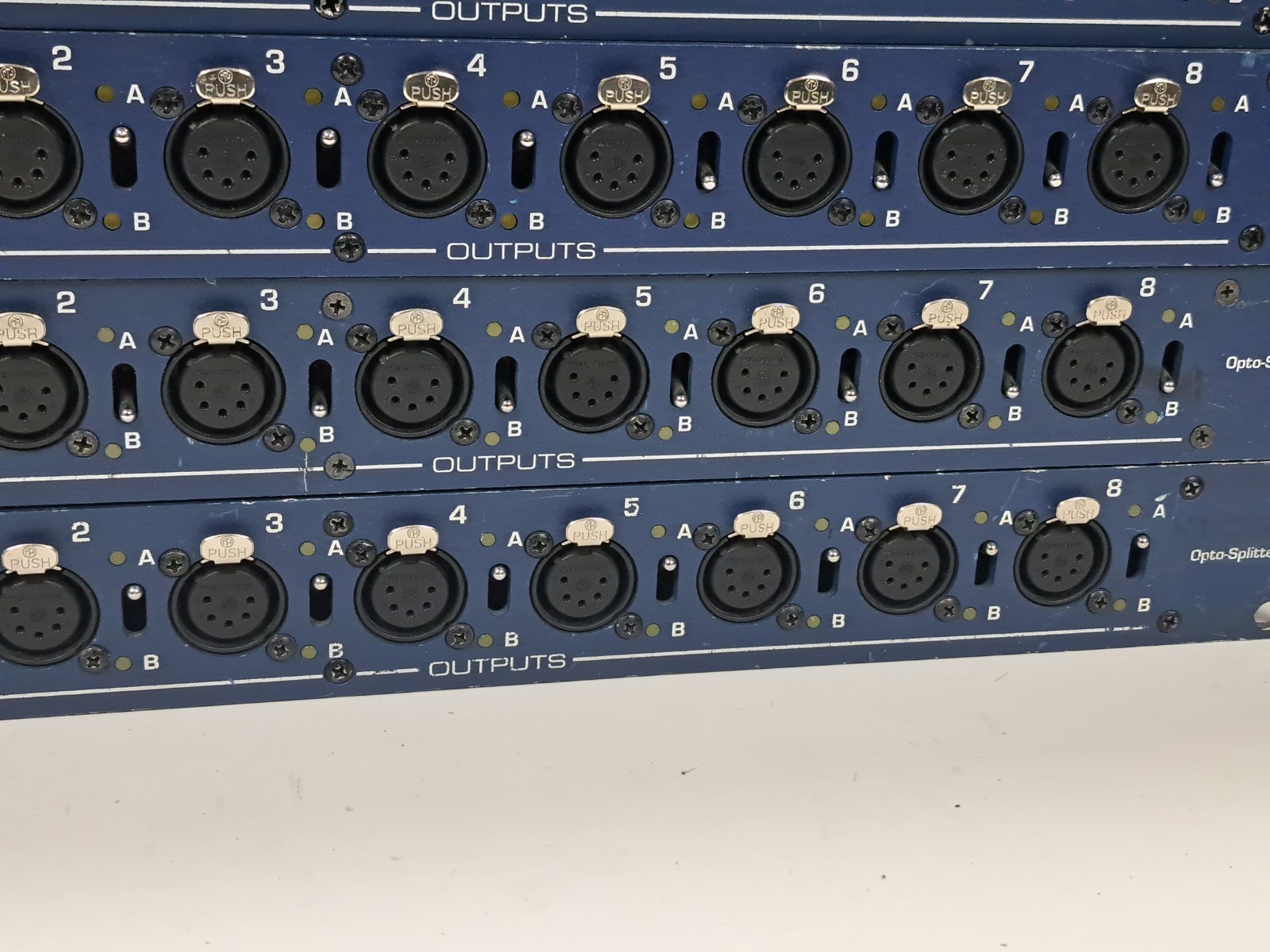 TMB ProPlex PPDDS285 DMX512 Opto-Splitter 2x8 2x 5-Pin XLR In 8x Out Rackmount