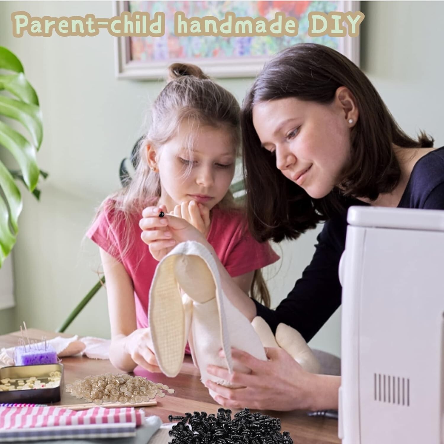 120 or 700 Pcs Black Plastic Crochet Safety Eyes with Washers for 6-14mm Stuffed