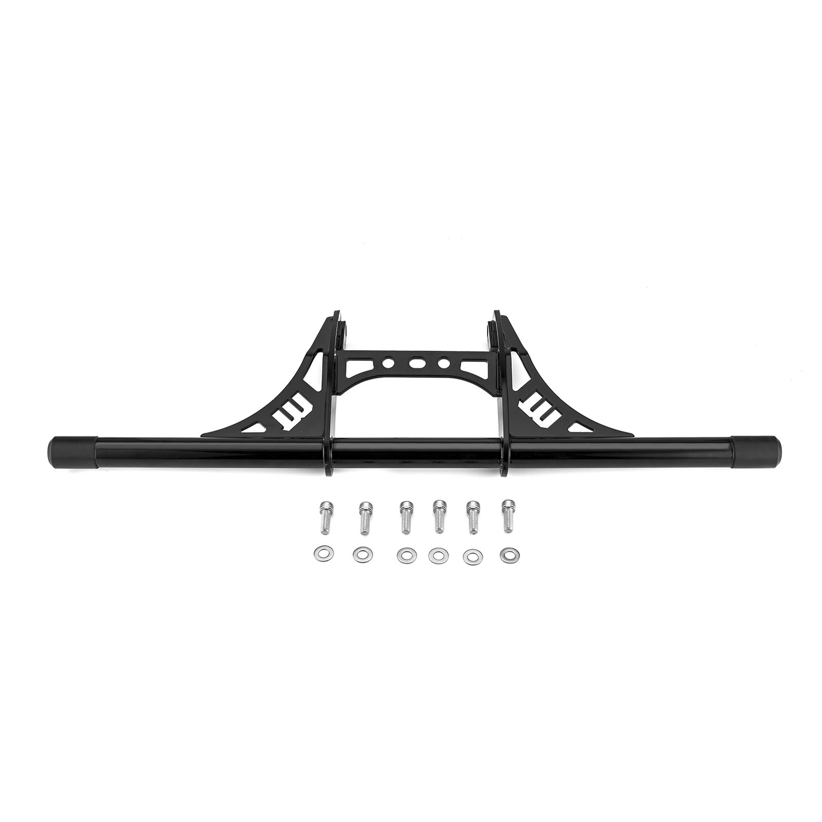 Front Engine Guard Highway Crash Bar w/Peg For 04+ Harley Sportster XL 883 1200