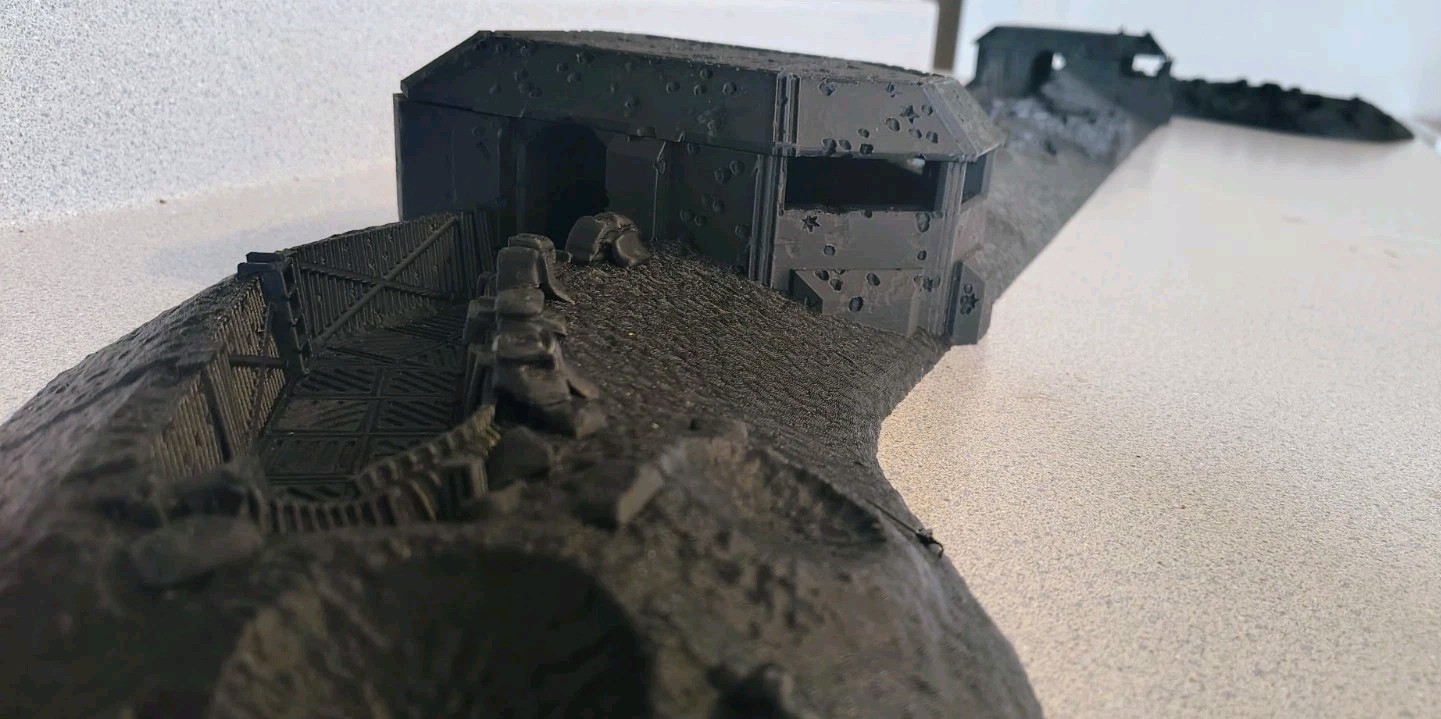 Modular Trench Lot Terrain For Wargames, Trench Crusade Warhammer 40k Compatible