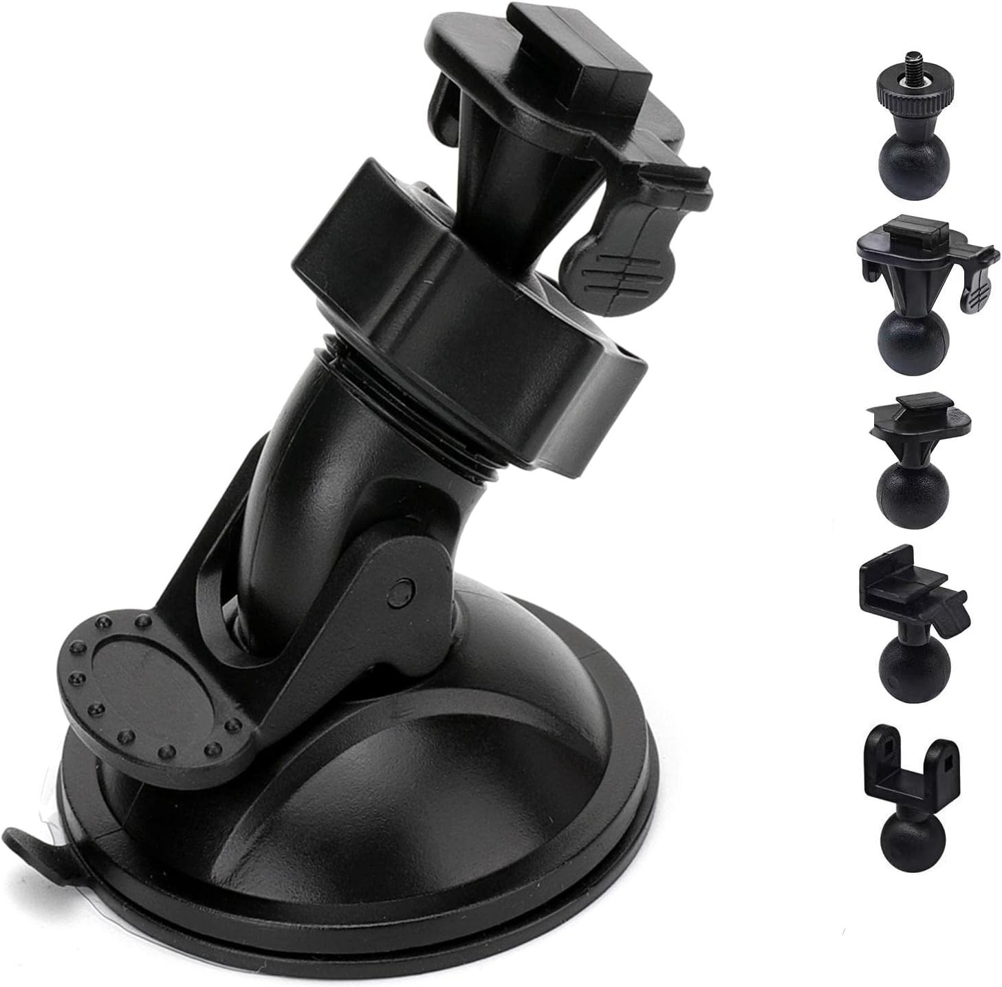 Sportway S10 Suction Cup Dash Cam Mount Holder with 6+pcs Joints for Black