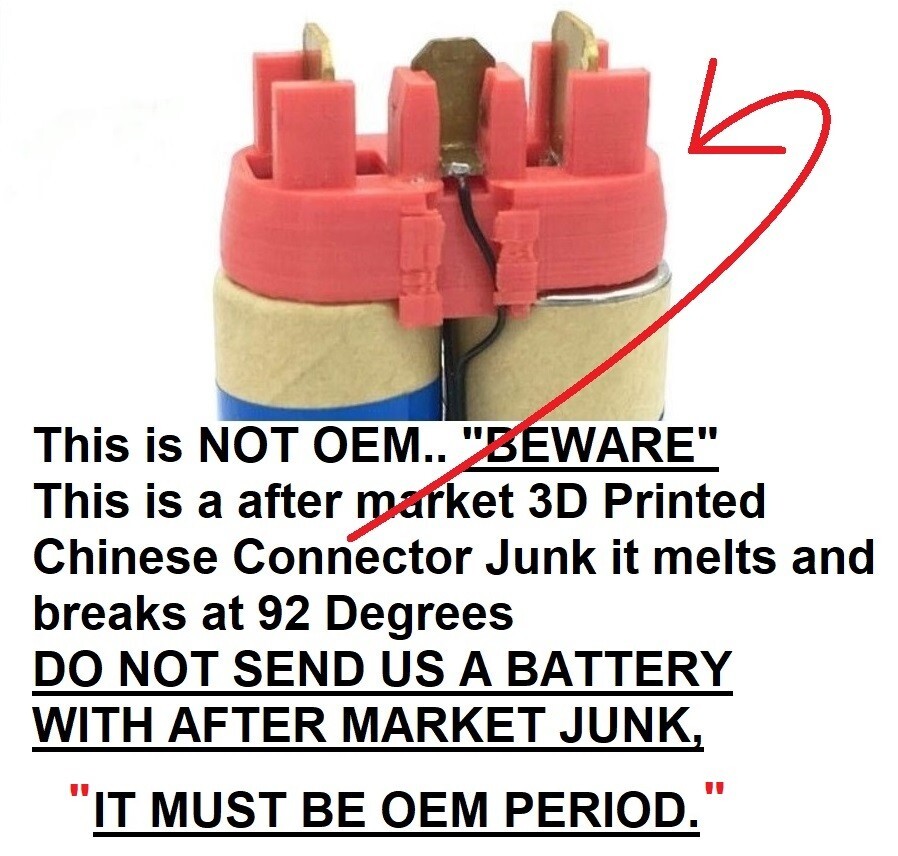 SNAP ON Ctb3185 18v HIGH QUALITY BATTERY RE-BUILDERS SERVICE