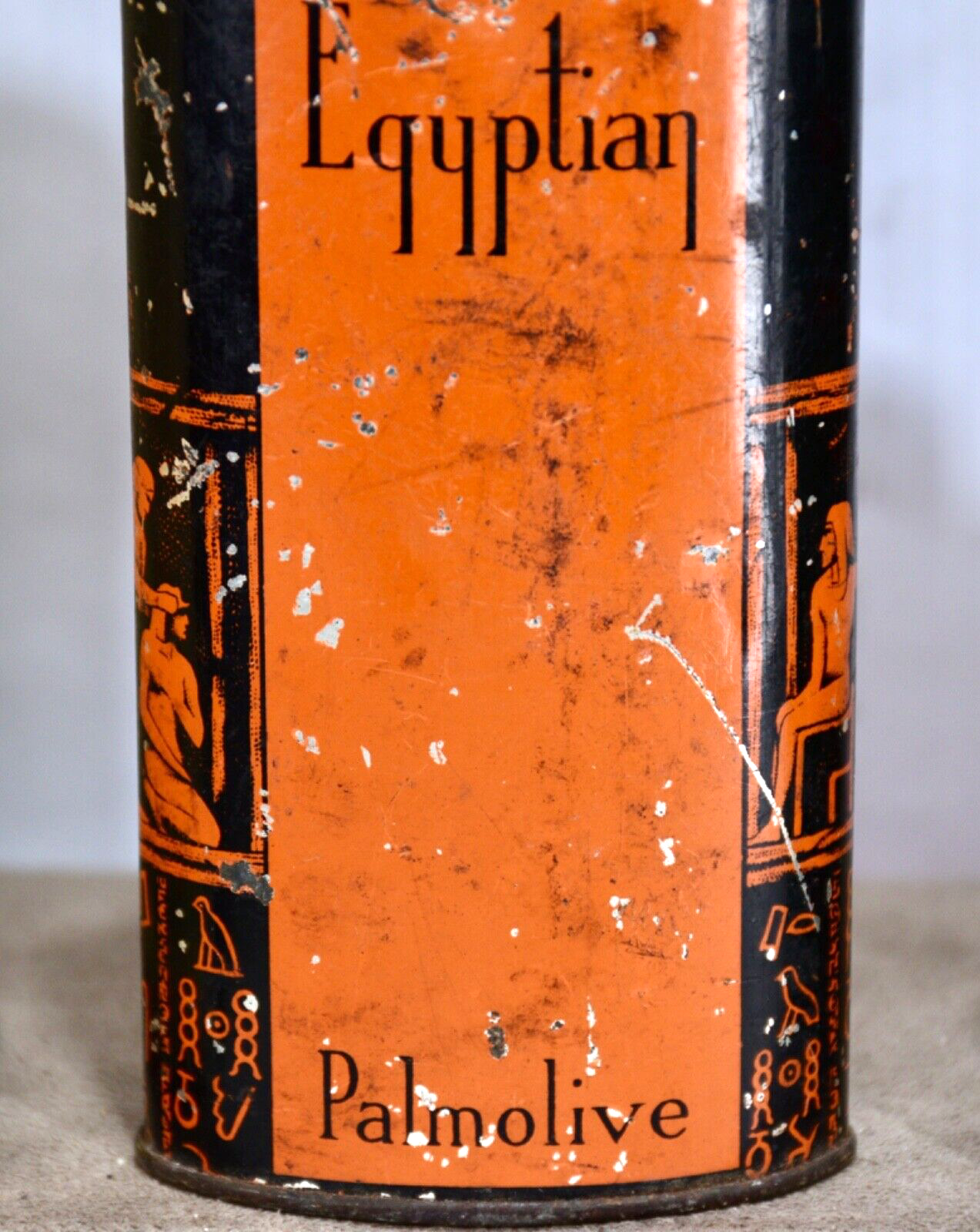 Vintage Advertising Perfume Talcum Powder Tin Emeraude Coty, Egyptian + Lot of 4