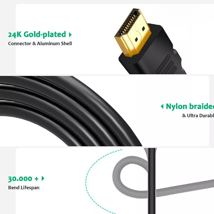 HIGH SPEED HDMI 2.0 CABLE 2K 4K For BLURAY DVD PS 3 4 5 HDTV XBOX LCD LAPTOP PC