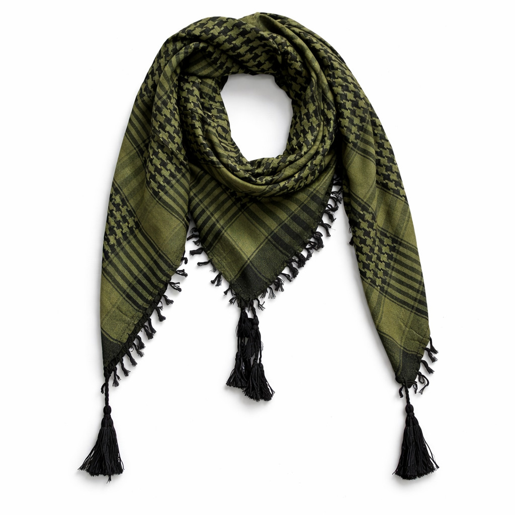 Military Shemagh Tactical Desert Scarf – Soft Woven Cotton Keffiyeh Head Wrap
