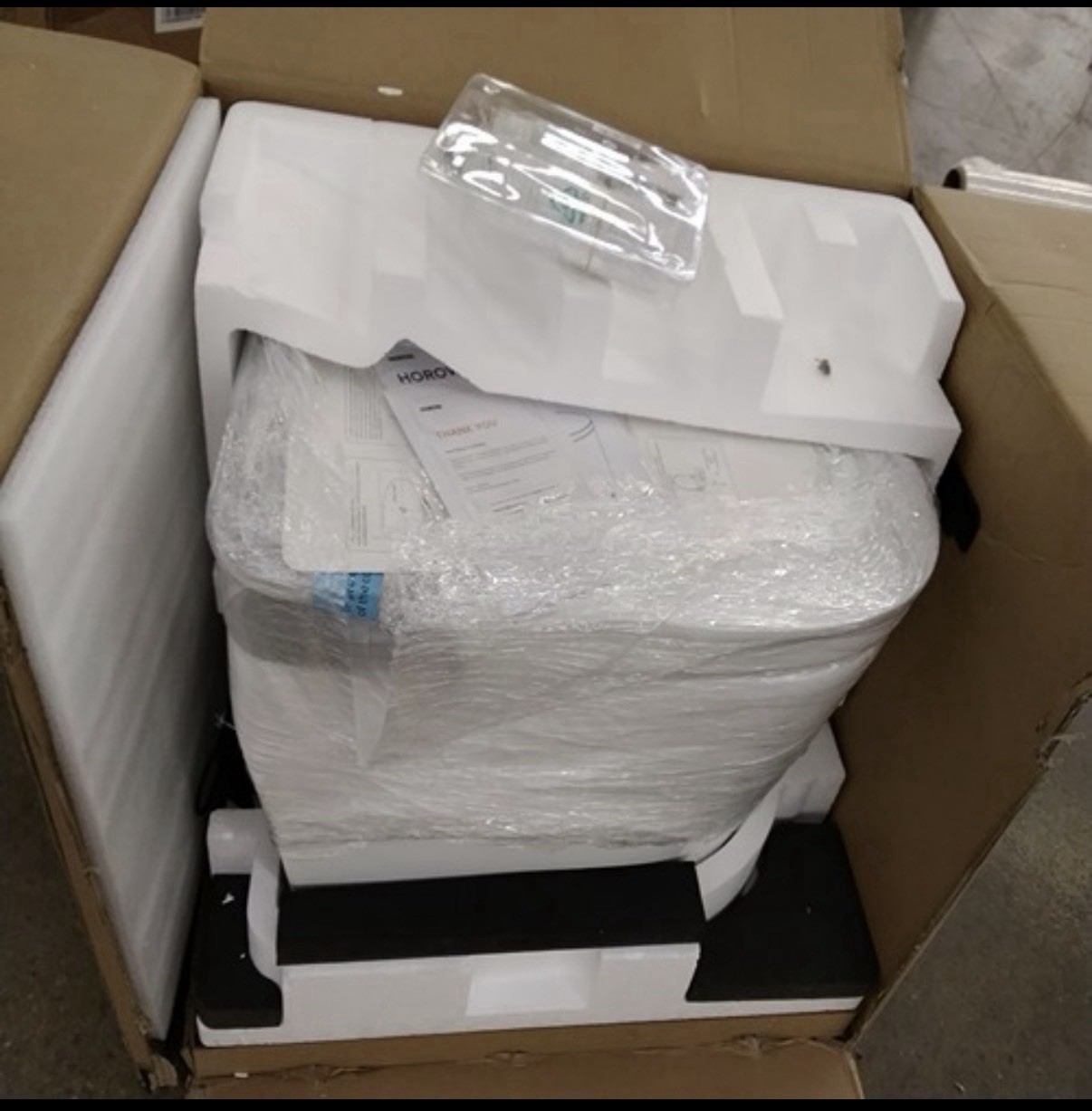 HOROW Smart One Piece Toilet Elongated Dual Flush White Remote Control Modern