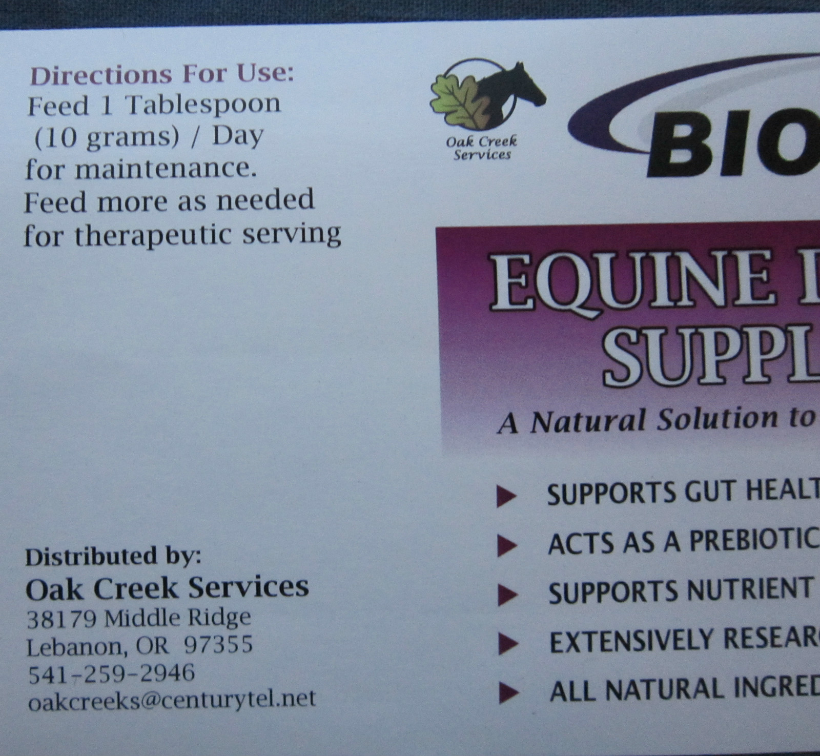 BIO-MOS 4 lb Horse DIGESTIVE ULCeR IMMuNe GUT HEALTH Supplement Alltech 180 serv