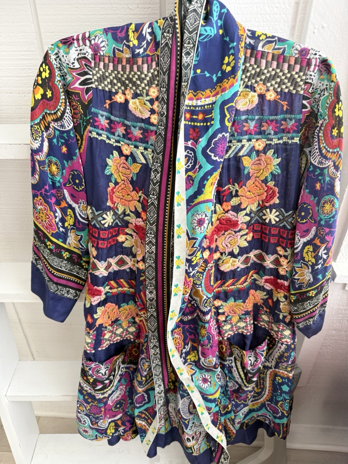 New With Tag Johnny Was Hanna Silk Kimono XS (2-6)