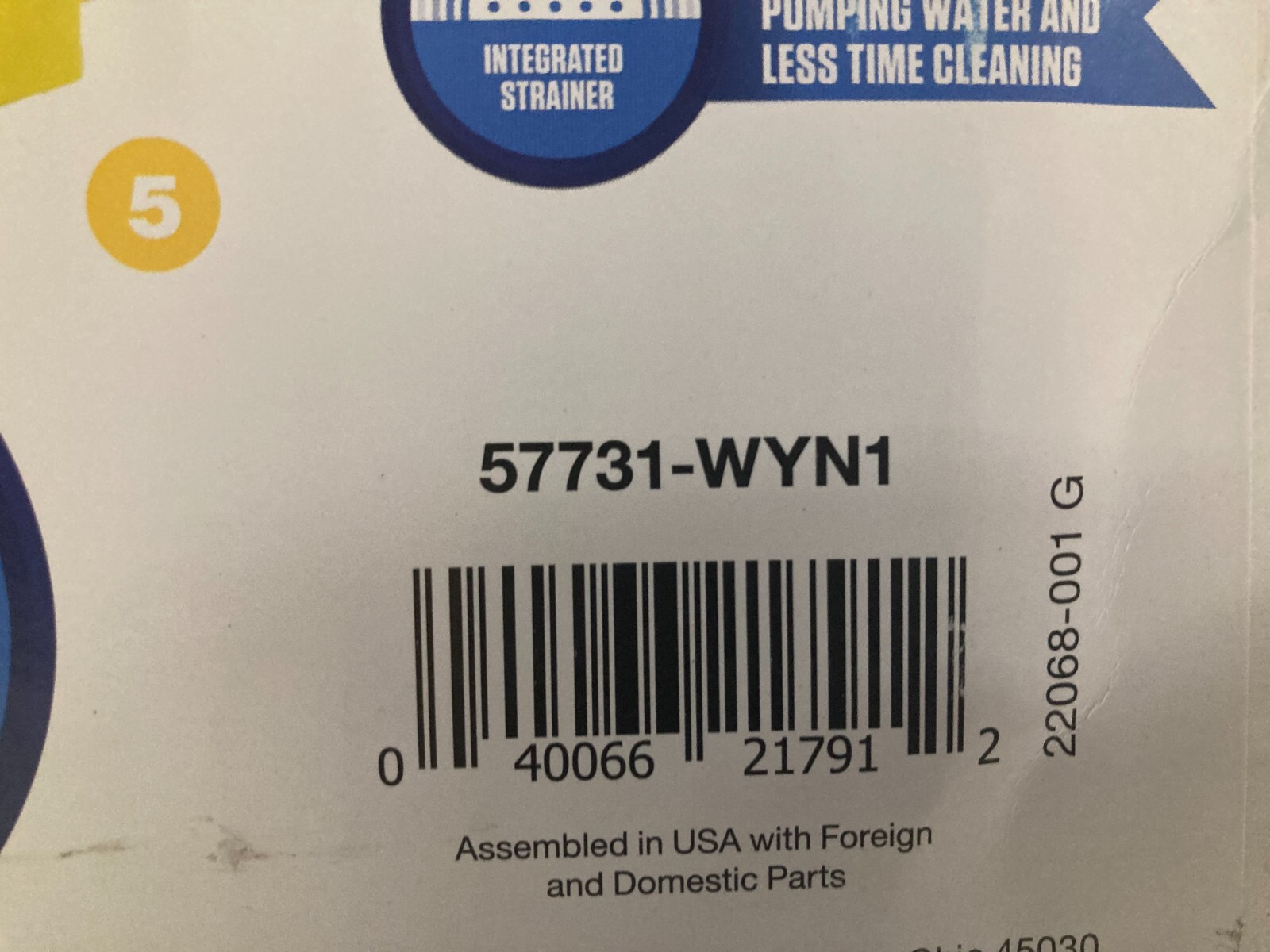Wayne Water Bug Submersible Utility Pump, 0.16hp Indoor/Outdoor Water Removal