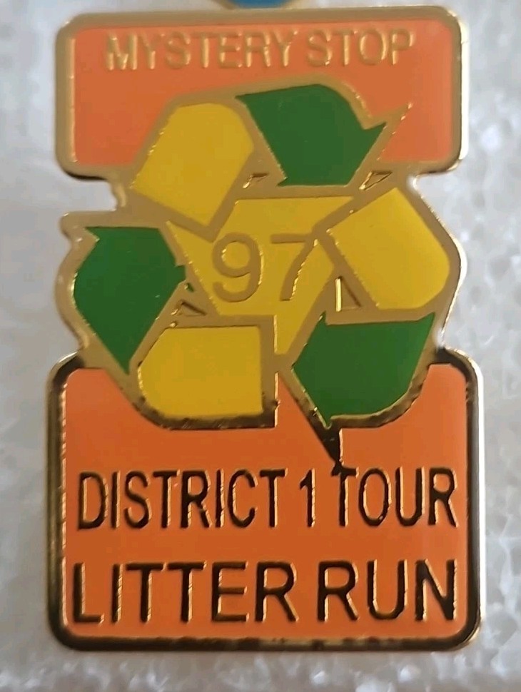 Lot of 14 Vintage Motorcycle Run Pins From Various Locations New And Used