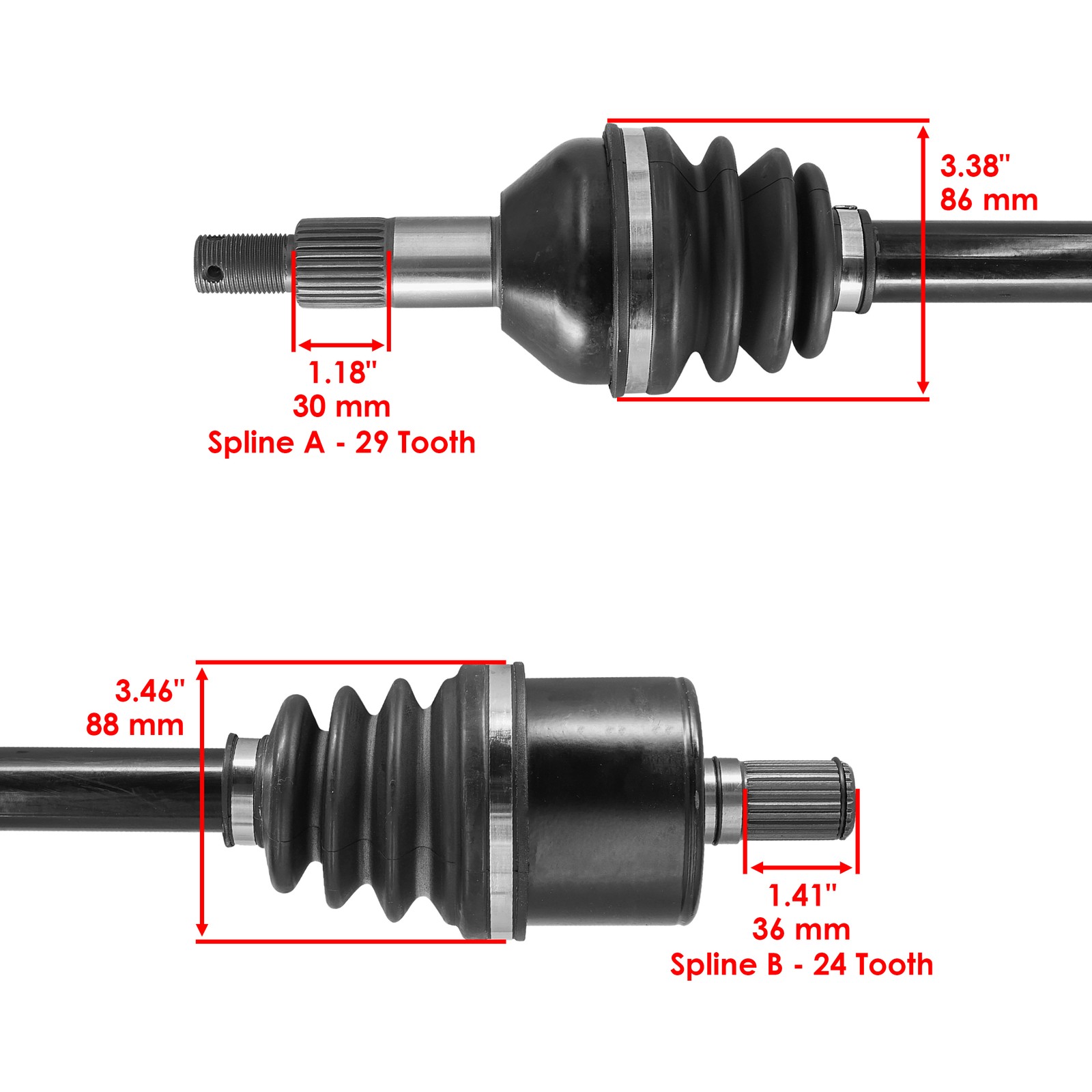 705503051 Rear Left Or Right CV Joint Axle For Can-Am Defender HD10 2018 2020-25