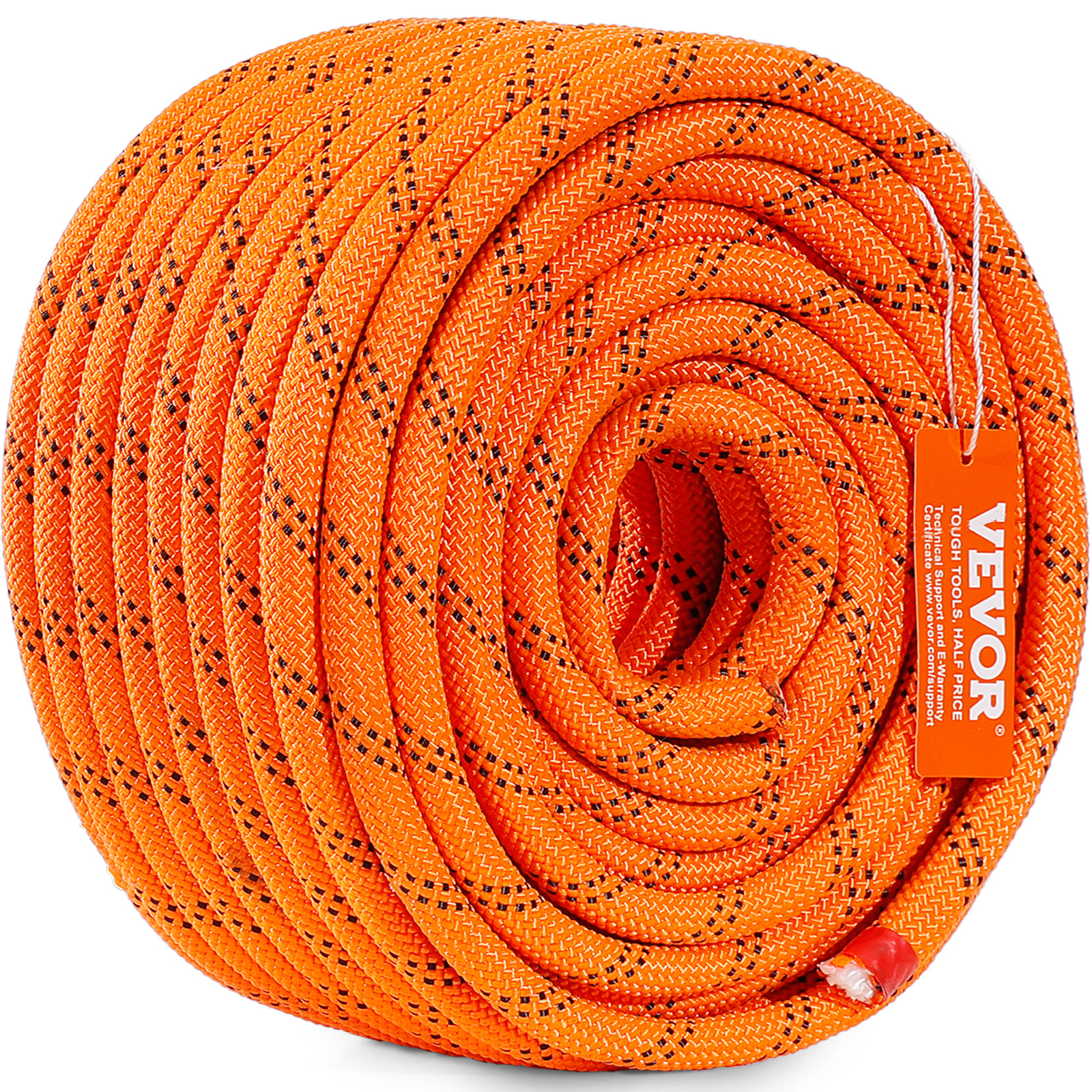 VEVOR Arborist Tree Climbing Rope Double Braid Polyester 1/2" x 120' 48-Strand