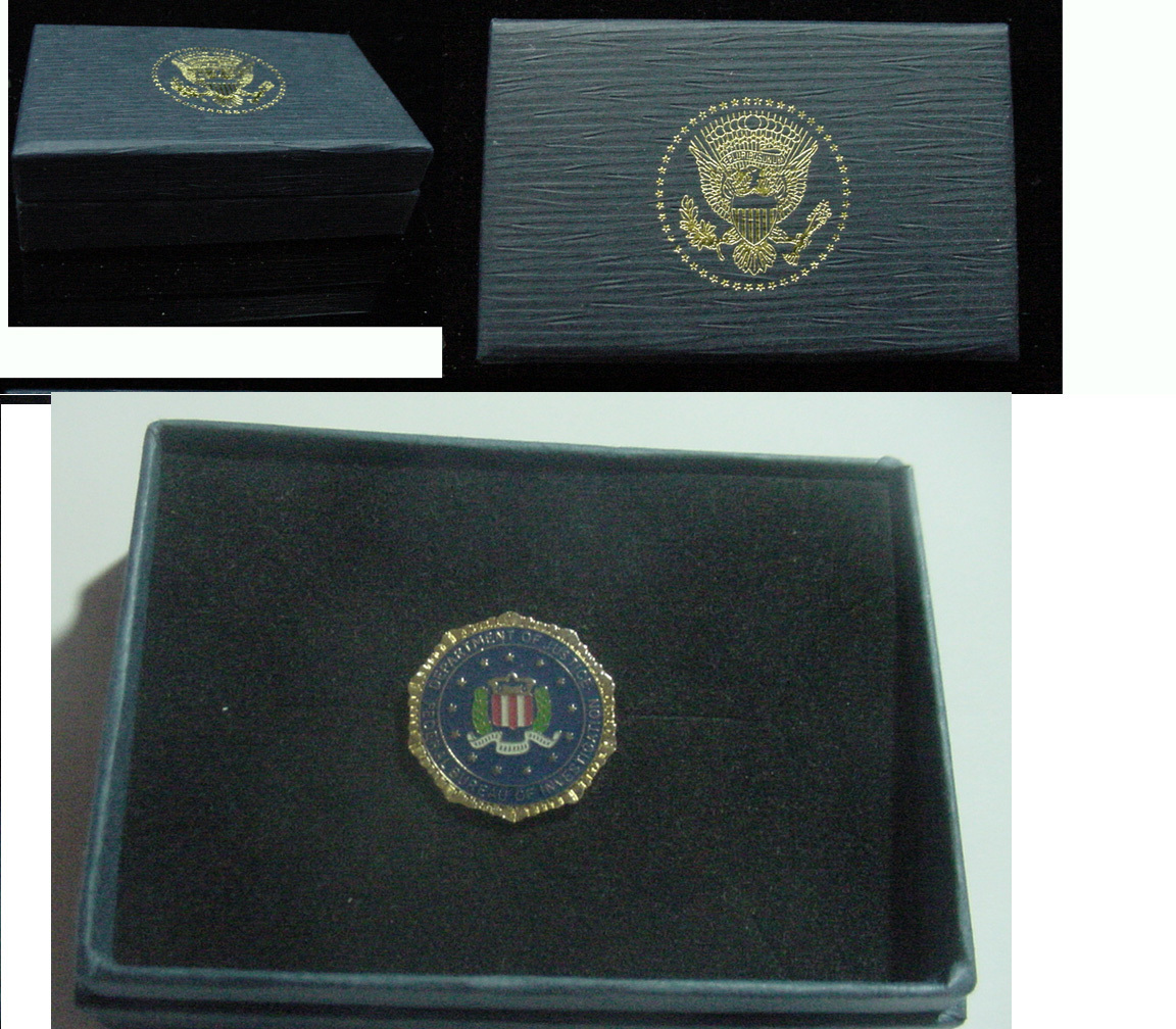 FBI Lapel Pin color seal New