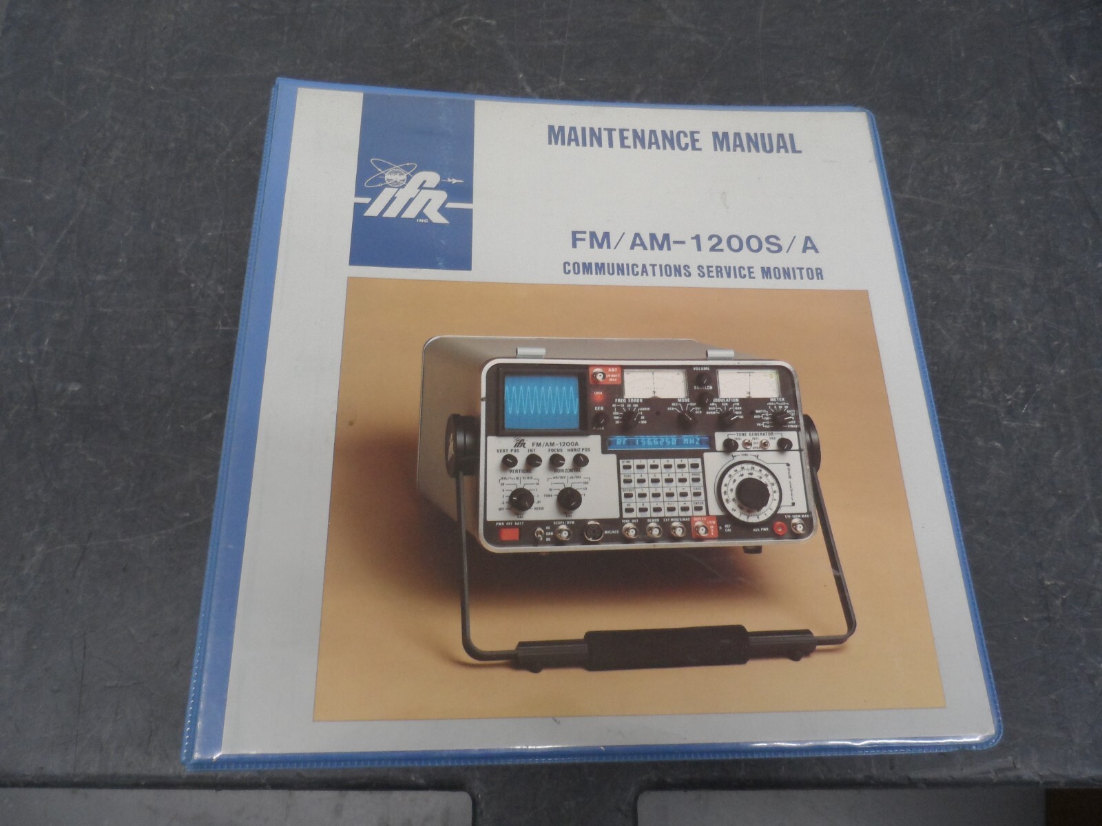 IFR FM/AM-1200S/A COMMUNICATIONS SERVICE MONITOR MAINTENANCE MANUAL