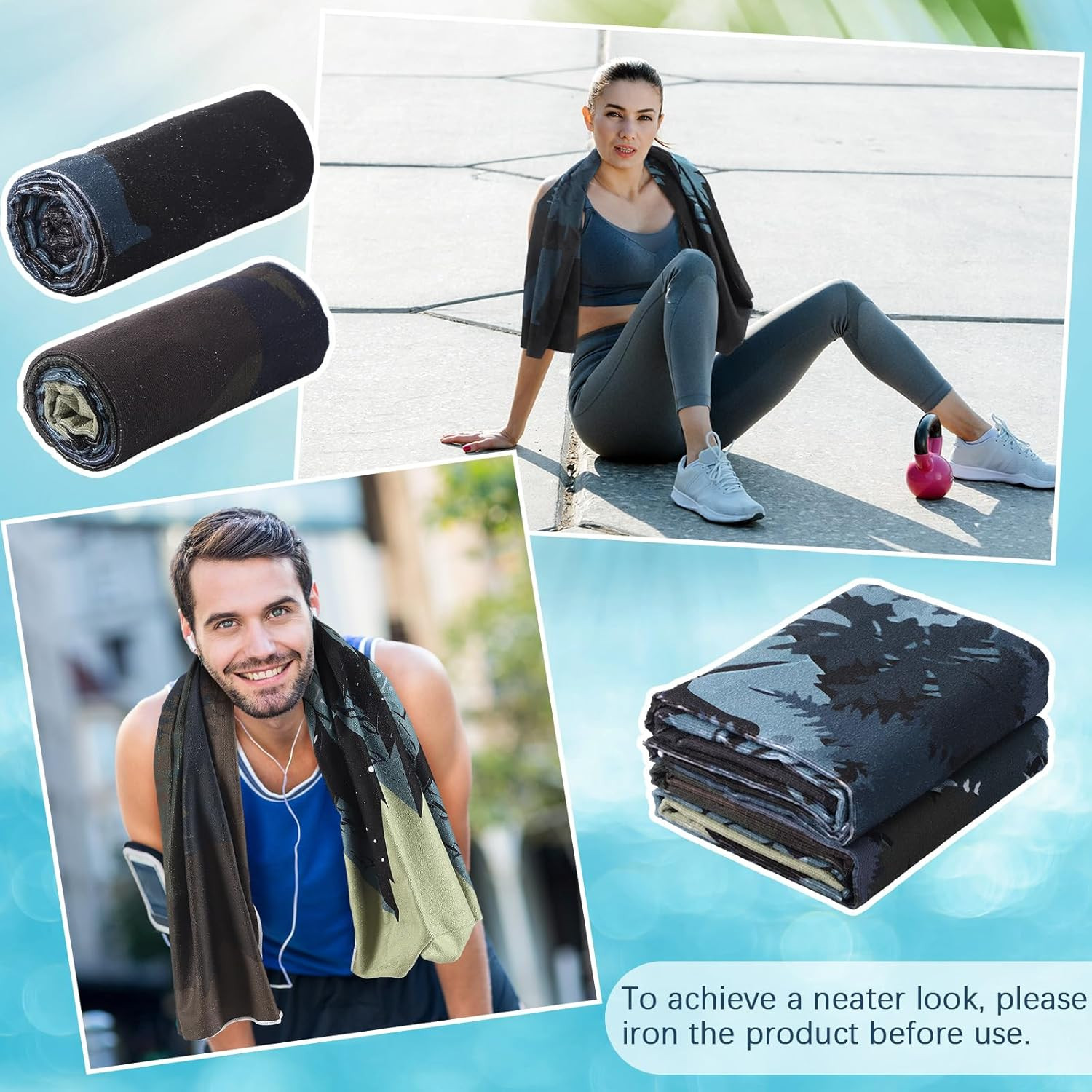 1 Pack Car Seat Towel Covers Athletic Running Towel Performance Microfiber Post