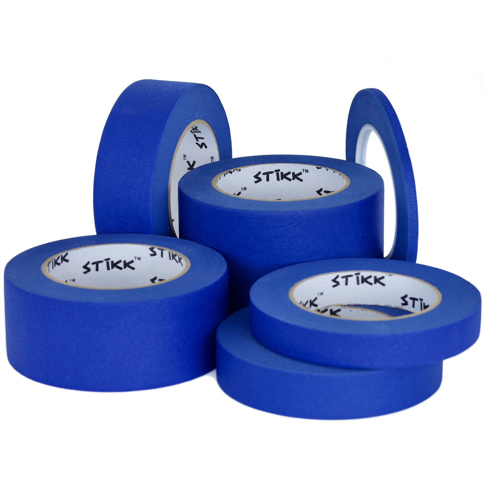 Painters Masking Tape Blue 12 Roll Case Of 3" x 60 yards (72mm x 55m) STIKK