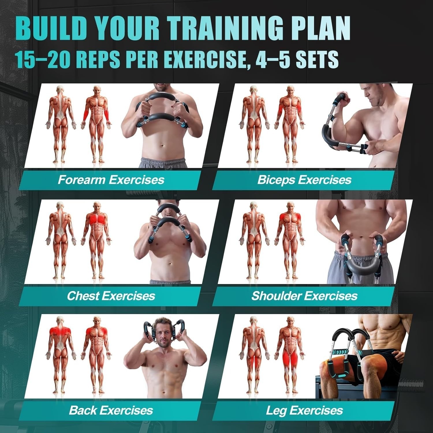 Twister Arm Trainer Chest Workout Equipment Exerciser for Men Adjustable Arm