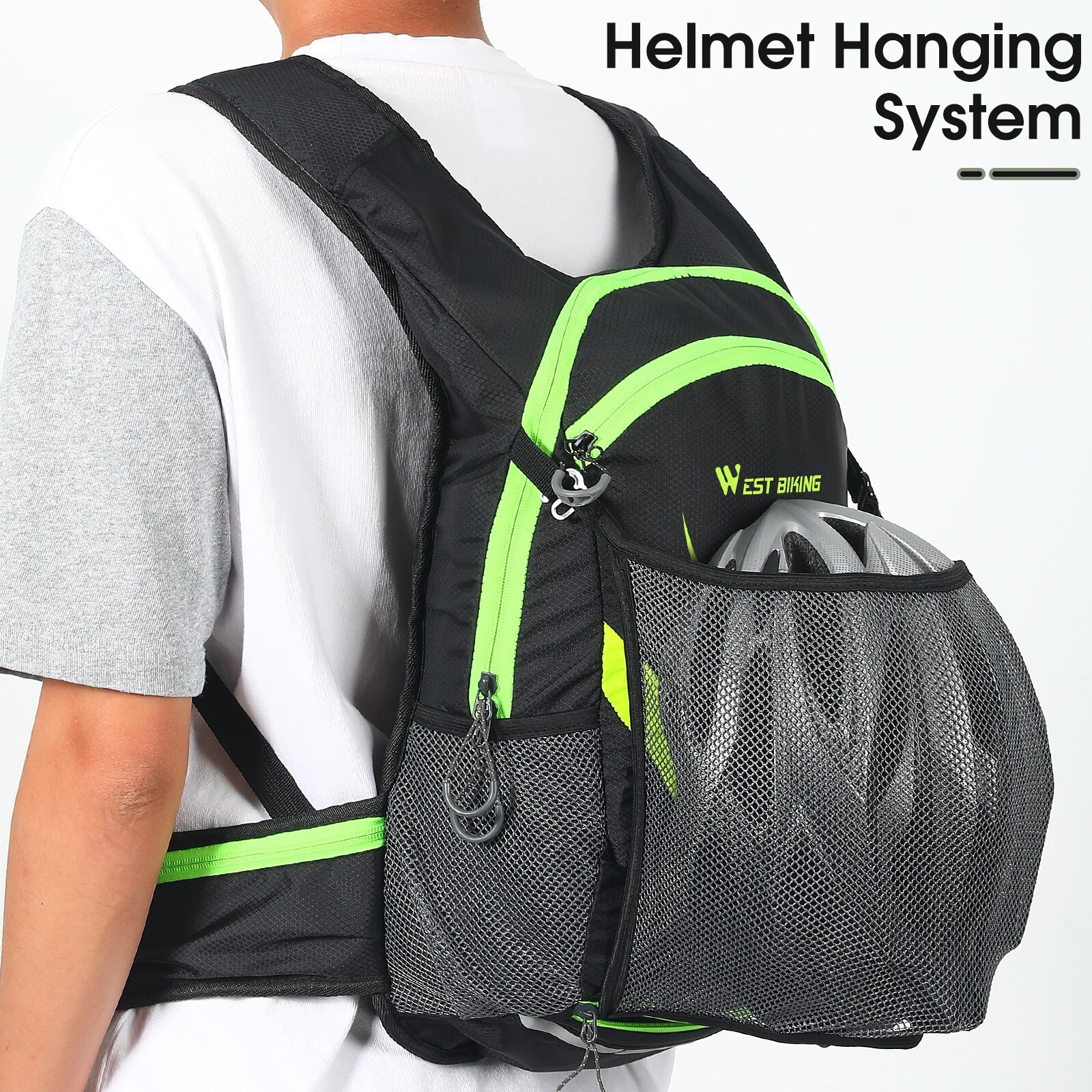 WEST BIKING Cycling Hiking Outdoor Sports Hydration Packs Backpack 16L Bag Green
