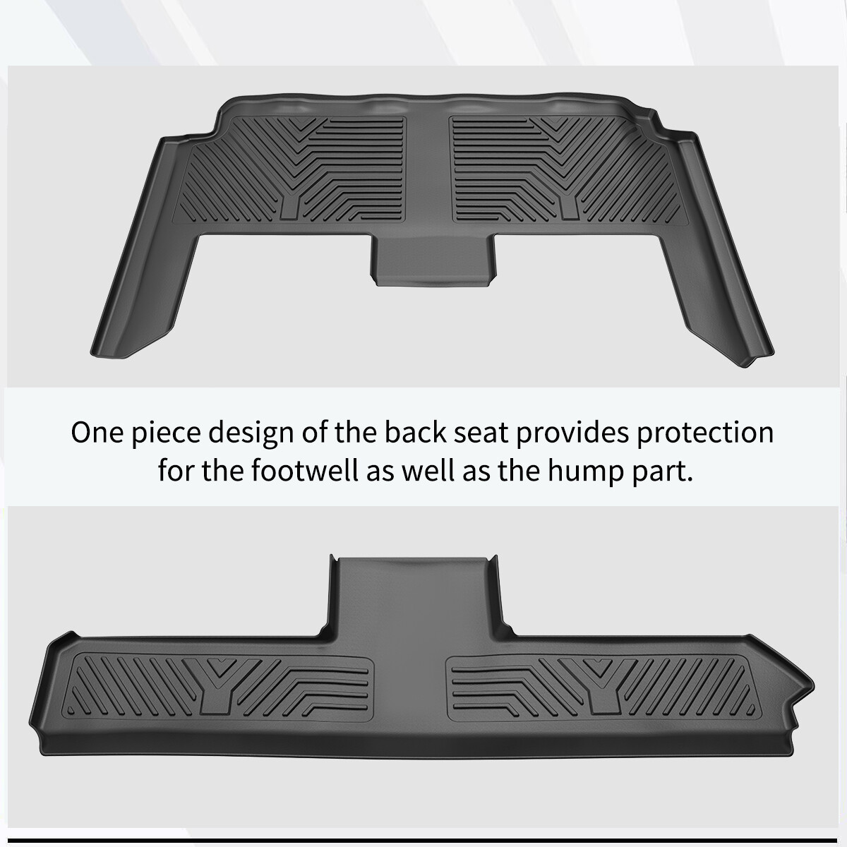 For 2008-2020 Dodge Grand Caravan Floor Mats Black Rubber All Weather Protection
