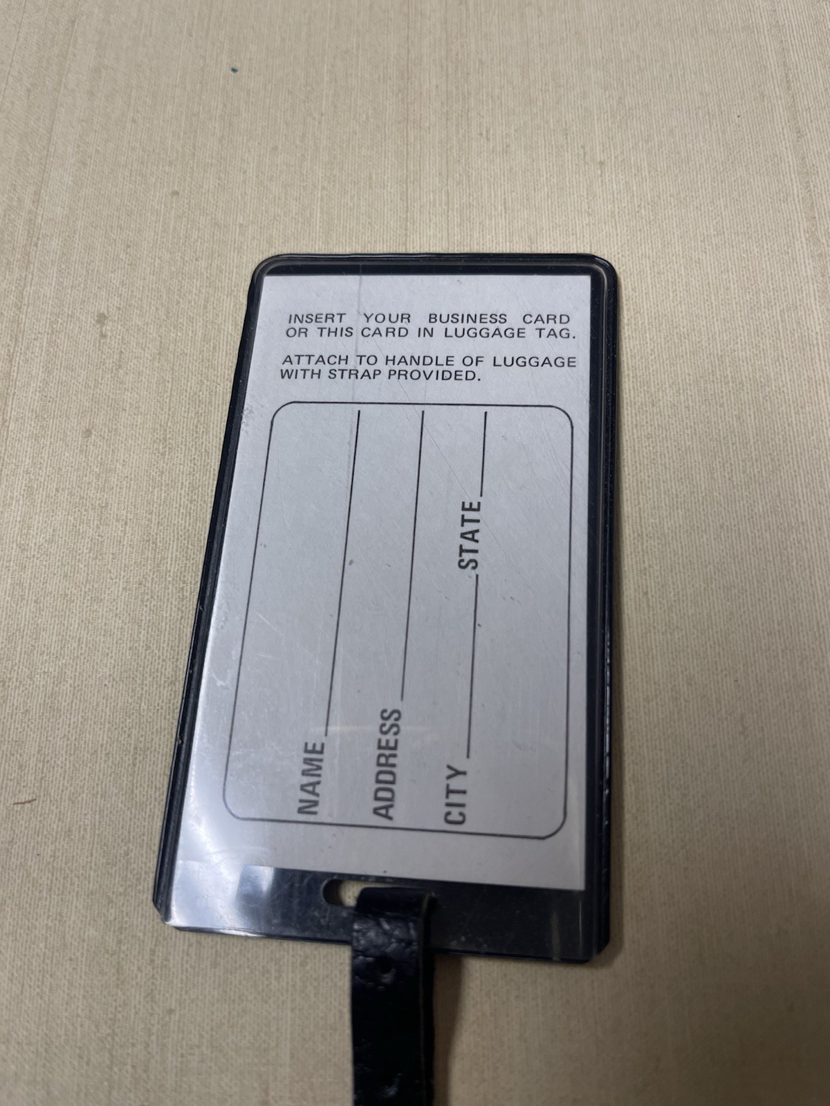 76 AUTO TRUCK STOP RESTAURANT Bag Baggage Luggage Tag Vintage