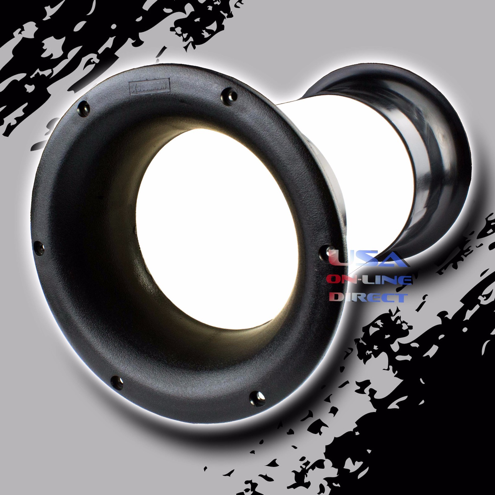 High Quality Molded 4" x 10" Aero-port for 10"-18" Sub-woofer Bass Enclosure US
