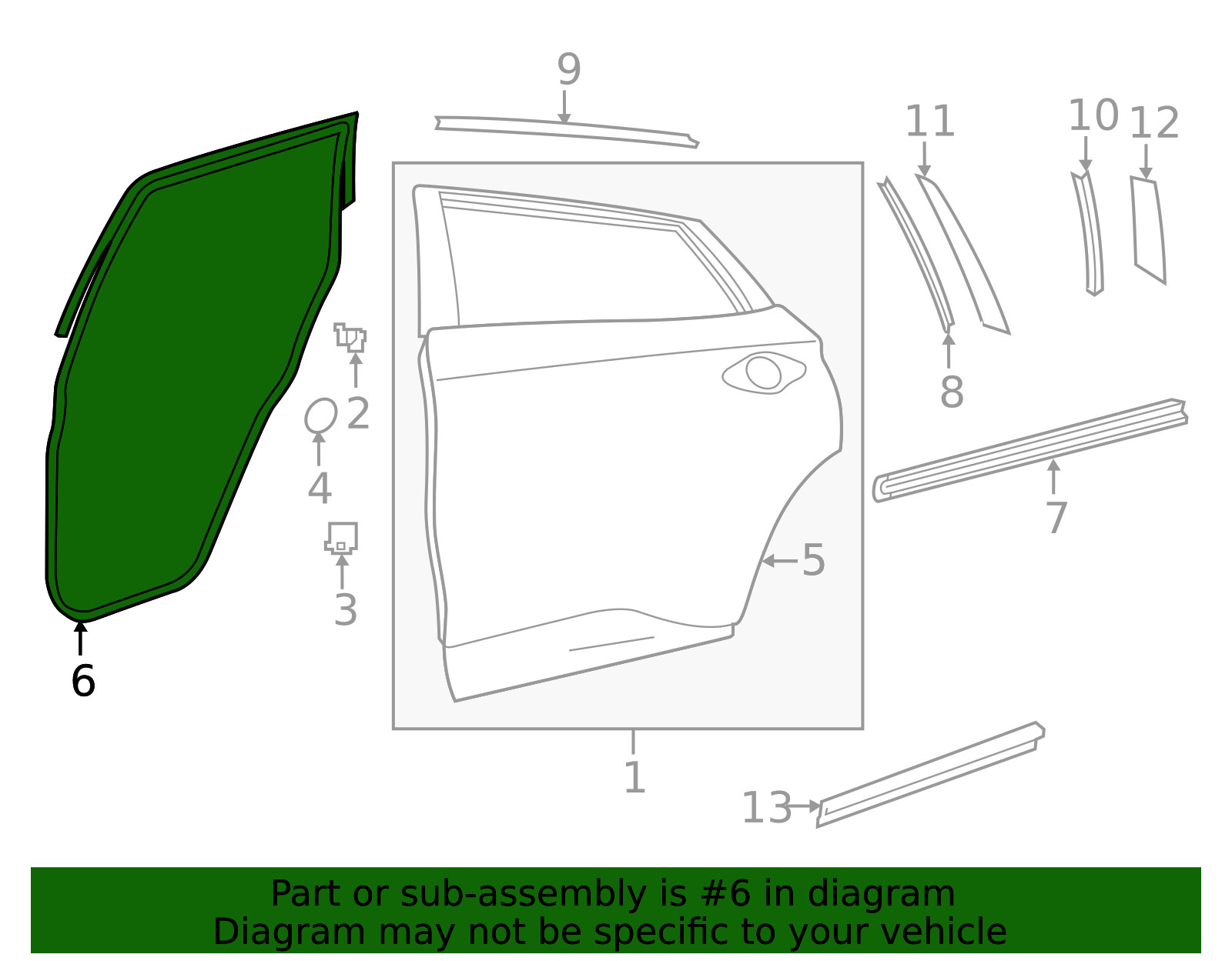 Genuine Nissan Surround Weather-Strip 82830-9UH0A
