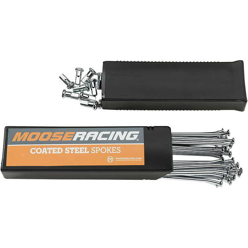 Moose Racing Rear 19" Chrome Spoke Set Honda CR125R CR250R CRF250R/ X CRF450R