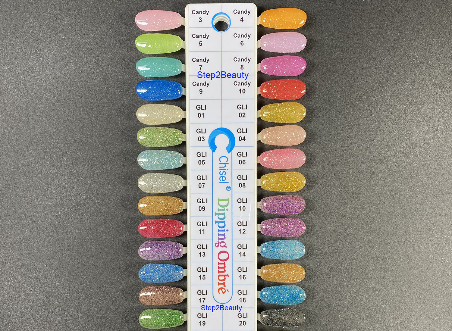 Chisel Nail Art 2 in 1 Acrylic & Dipping Powder 2 Oz - Glow 8