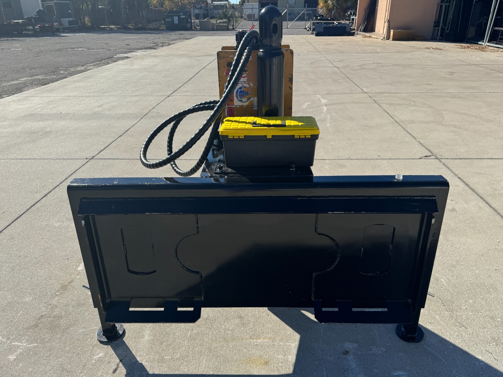 AGT Hydraulic Post Driver Fence Hammer Pounder Skid Steer Universal Attchment