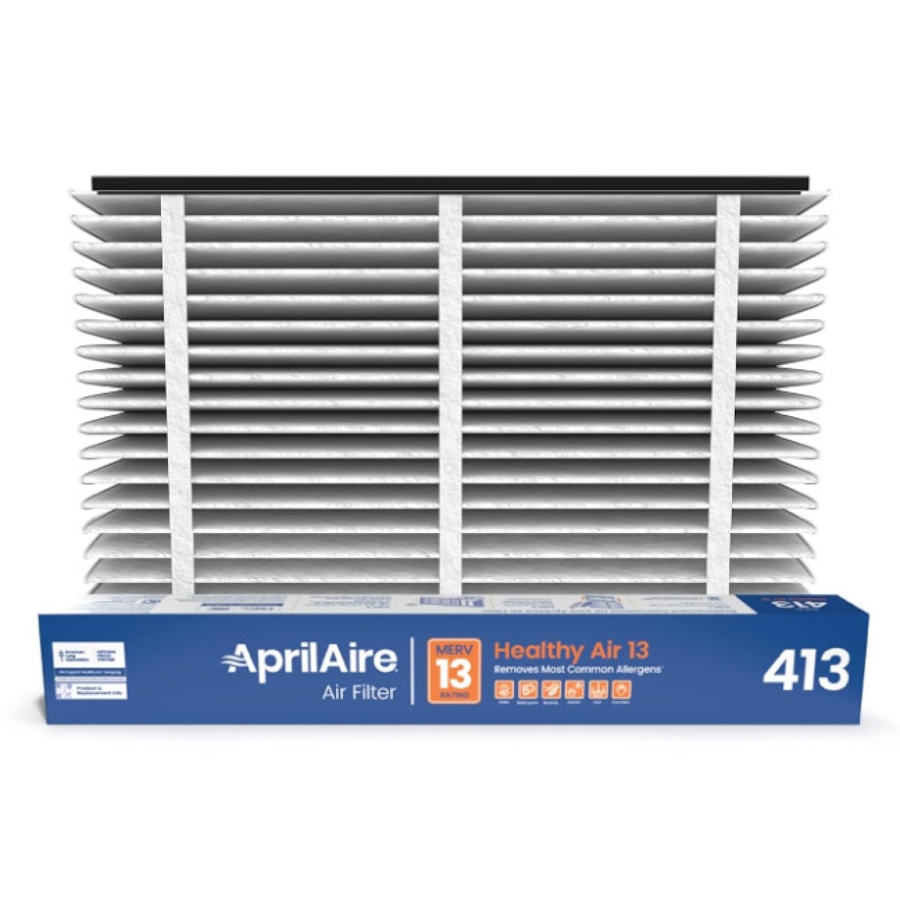 Aprilaire 413 Air Filter (16 x 25in, MERV: 13) Pack of 4, Genuine OEM