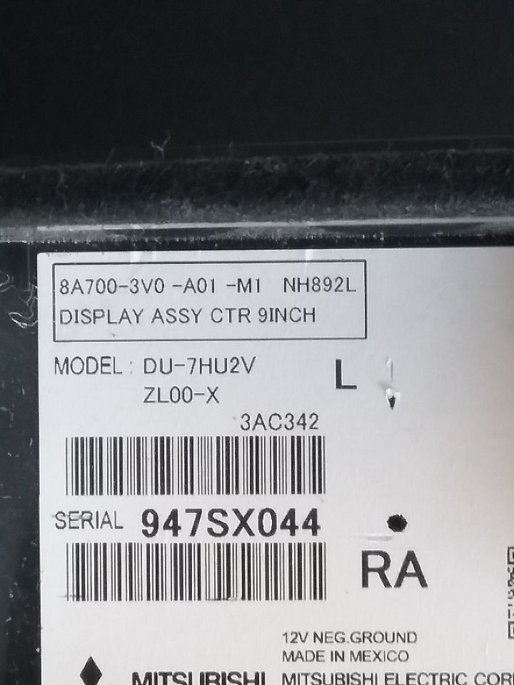 2025 HONDA HR-V FRONT DASH RADIO 9" DISPLAY SCREEN ID 8A7003V0A01