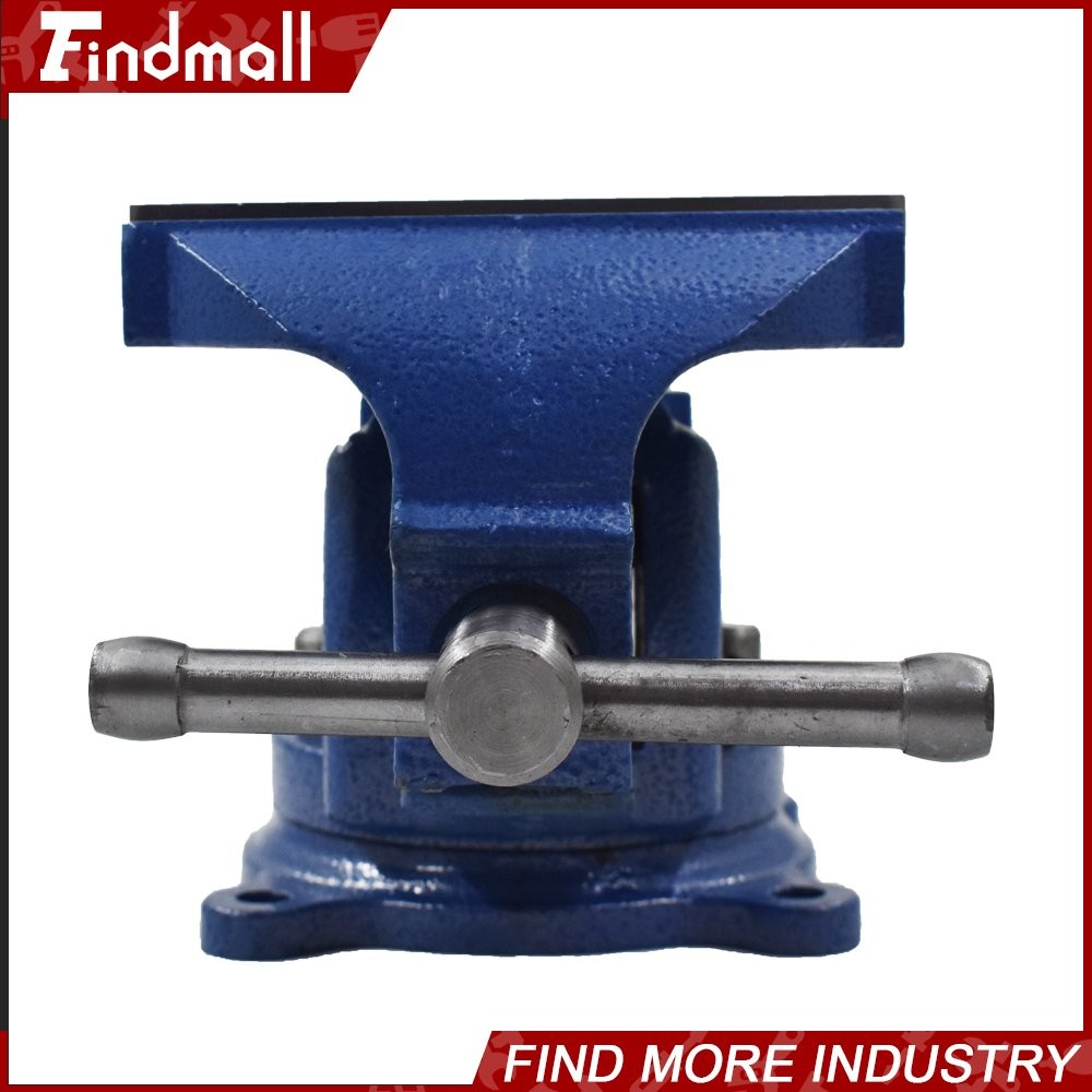 Findmall 4" Bench Vise with Anvil Swivel Locking Base Table top Clamp Vice