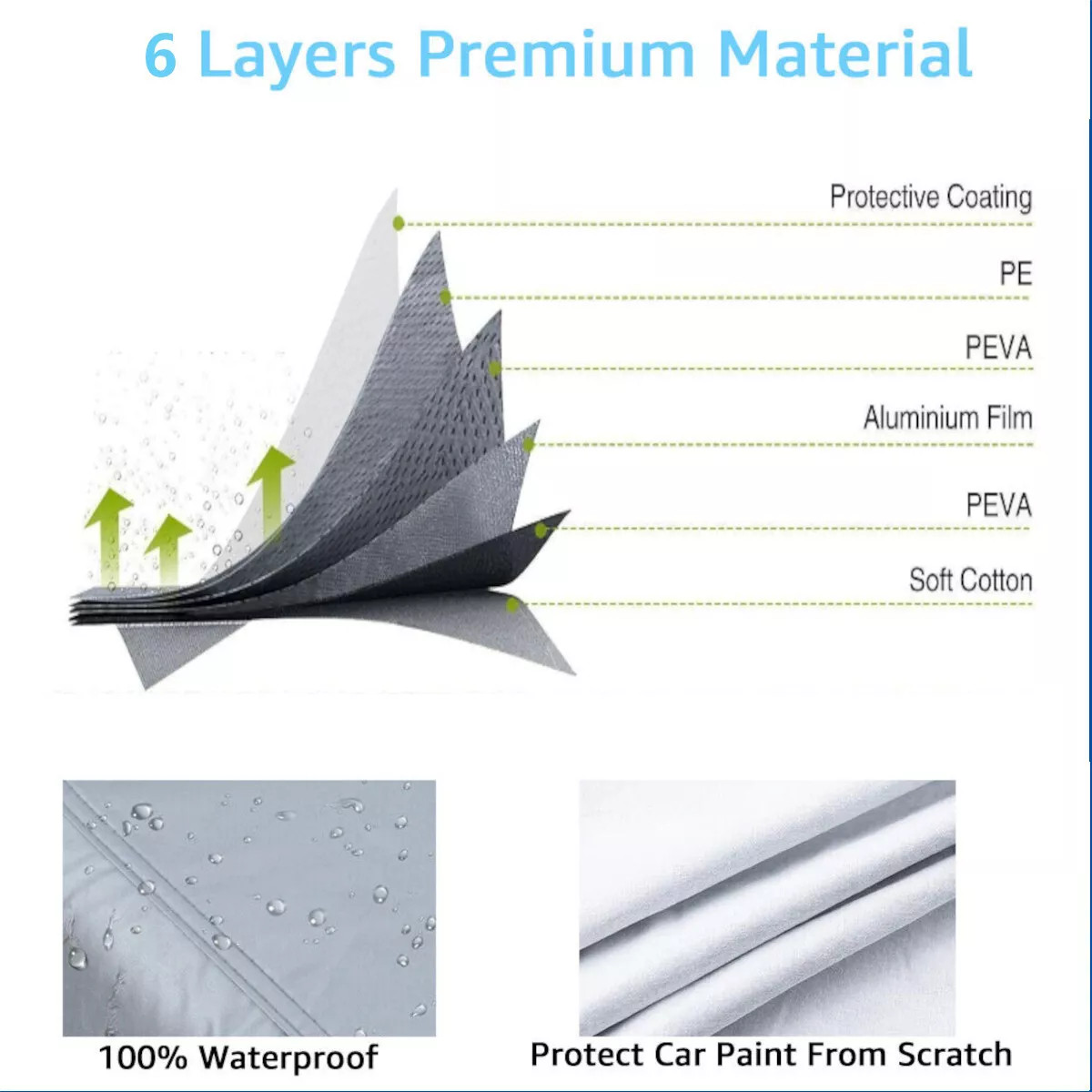 6 Layer CUSTOM For Dodge Charger OUTDOOR INDOOR CAR COVER All Weather Waterproof