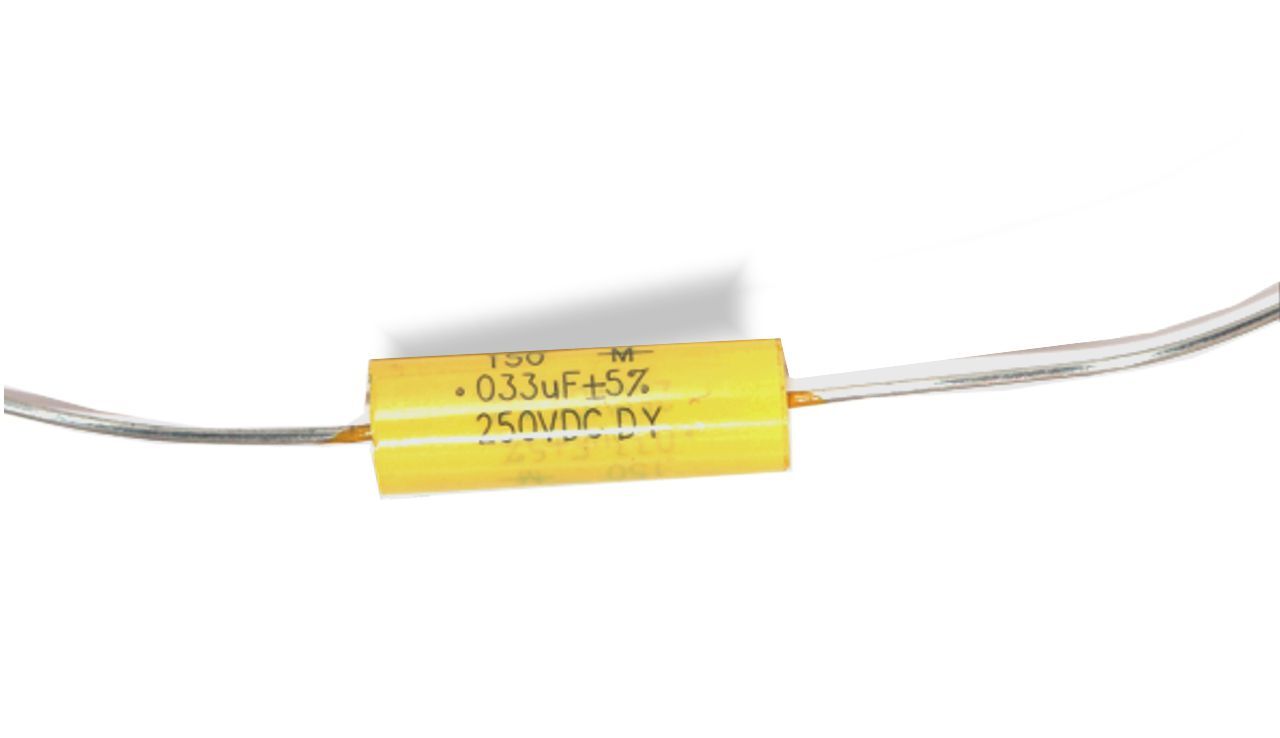 Mallory Mustard Capacitor .033uf 5% 250v Type 150 Axial Leaded Metallized Polyes