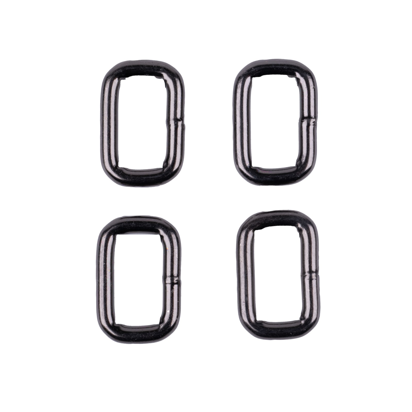 Country Brook Design® 3/4In Gunmetal Heavy Welded Rectangle Rings LTD, 10 Pack