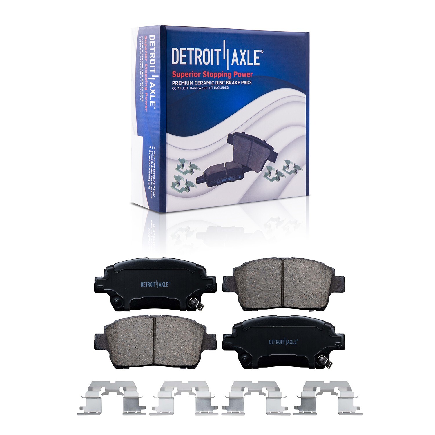 Front Rotors Ceramic Brake Pads Rear Drums Shoes for 2004 - 2008 Toyota Prius