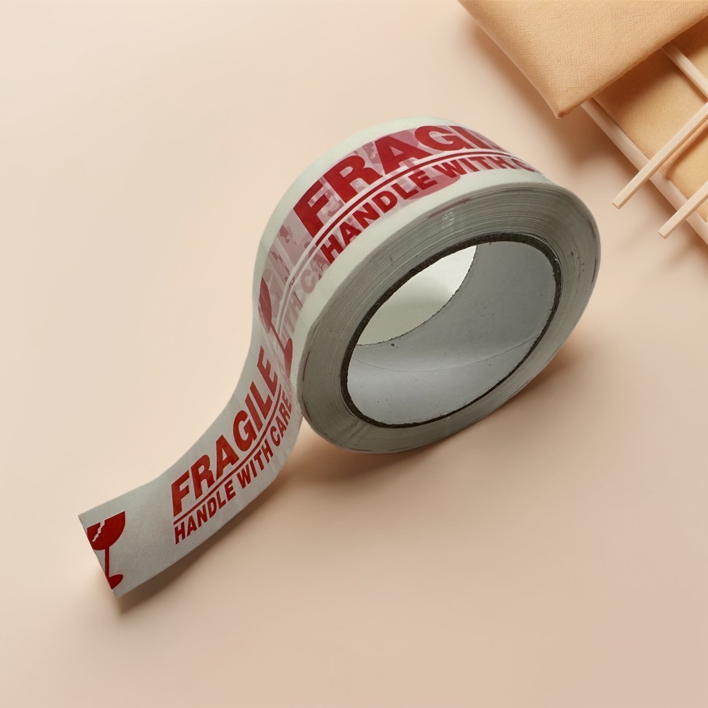 4X Rolls 2"x100 Yards Fragile Handle Care Packing Shipping Box Sealing Tape US