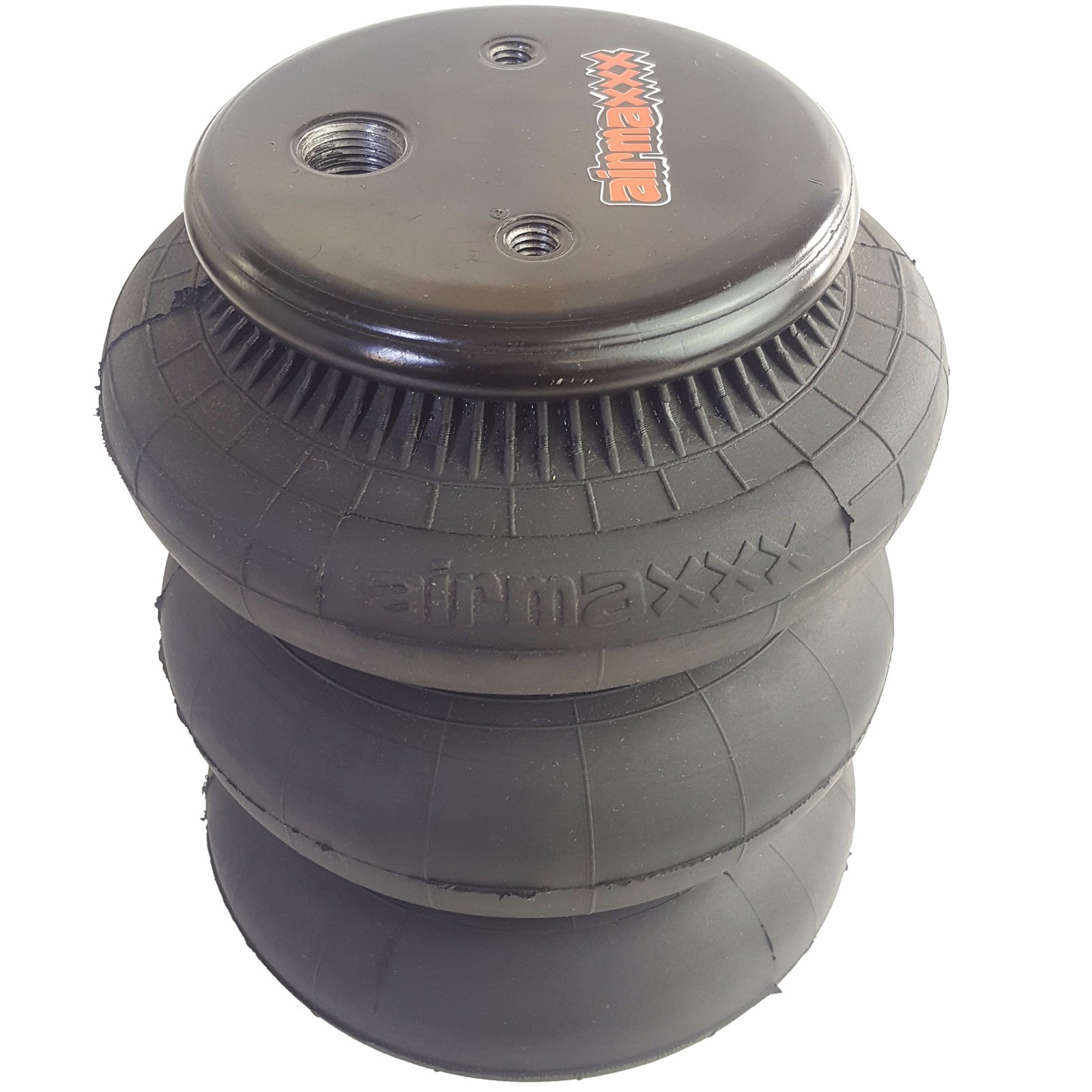 airmaxxx 2 triple bellow 2600 bags 1/2"npt port ride air springs suspension