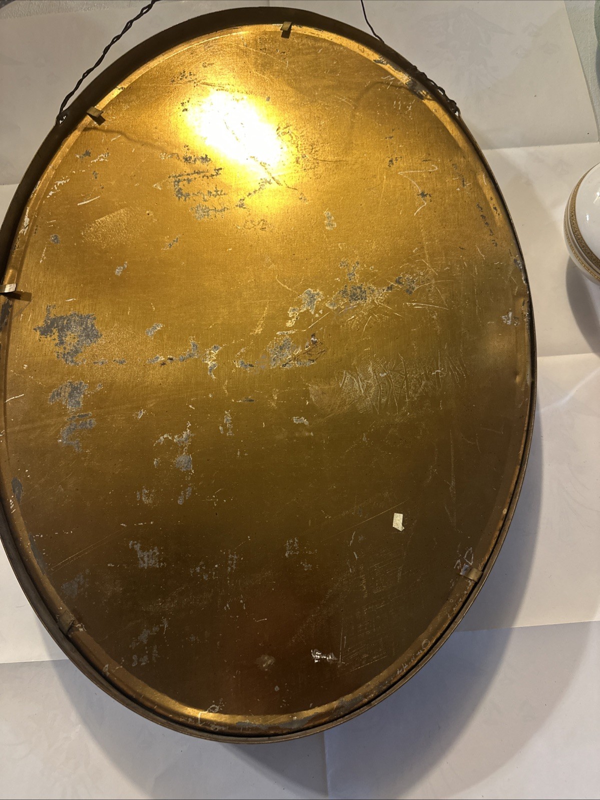 World War I WWI US ARMY SOLDIER In Bubble Glass Frame 20 Inches X 14.5 Inches