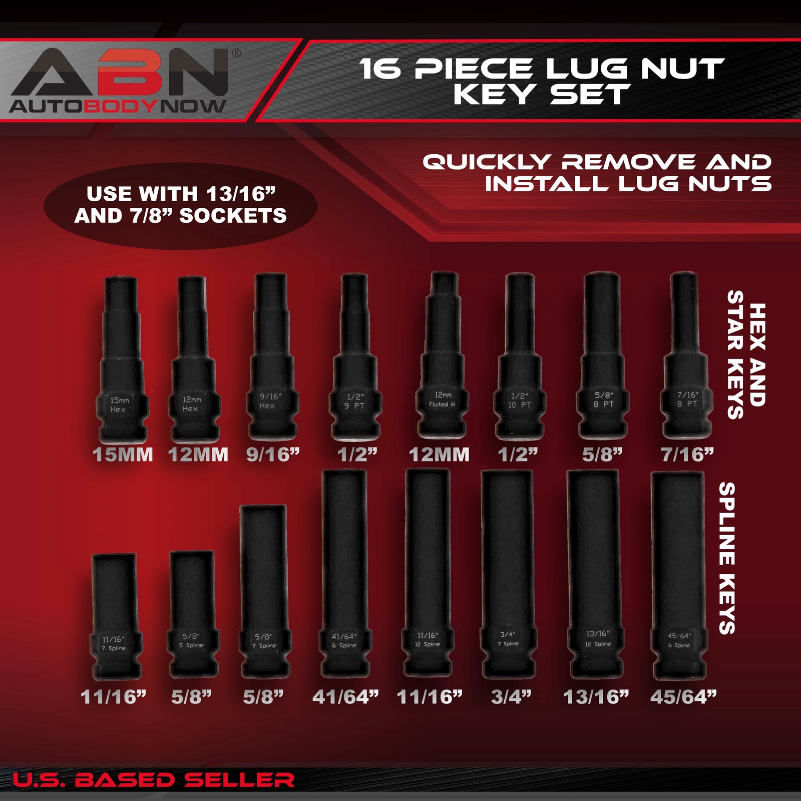 Wheel Lock Removal Tool Kit Lug Nut Key Set – Lug Key Master Wheel Lock Key Set