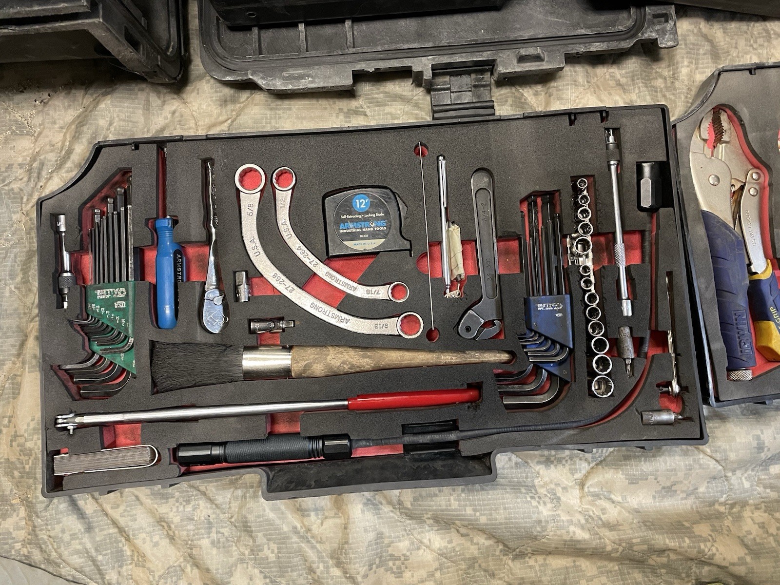 ARMSTRONG MILITARY TOOL KIT SET GENERAL MECHANIC USMC GMTK with Top Tray