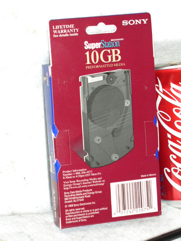 SONY 10GB 10 GB QEX10GB SUPERSTATION SUPER STATION PREFORMATTED DATA TAPE MEDIA