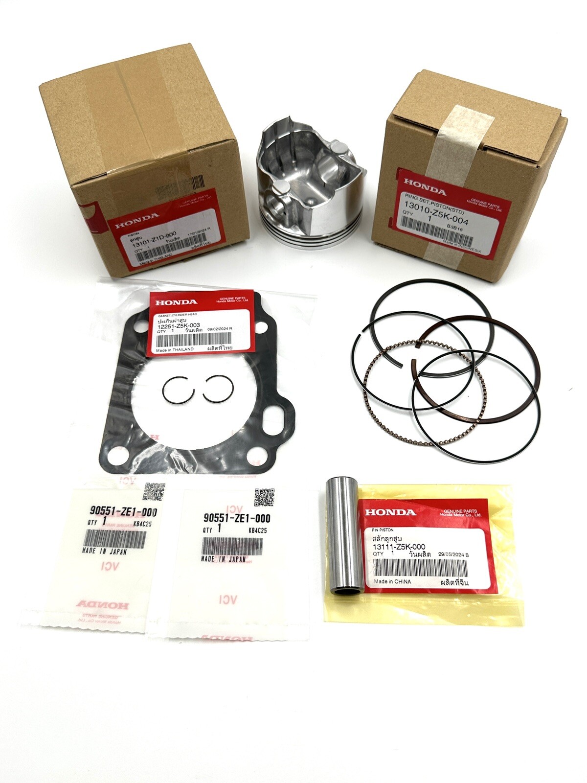 Honda GX240, GX270 Thin Style Piston & Ring Pin Kit (New Style) - 13101-Z1D-900
