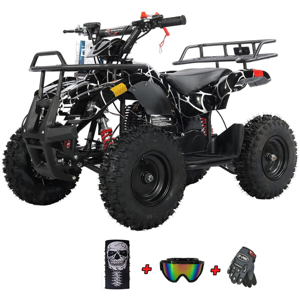 X-PRO Eagle 40cc Kids ATV 4 Stroke Mini Quad Kid 4 Wheeler Pull Start Disc Brake