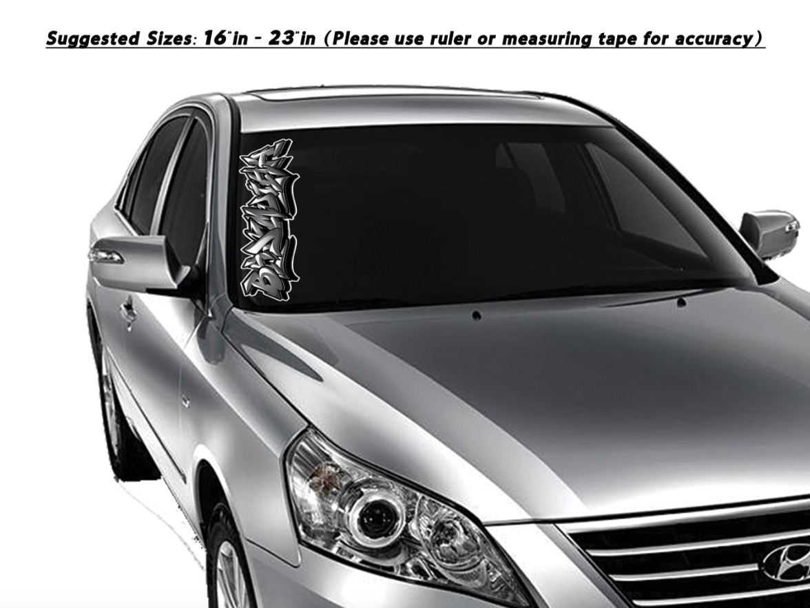 Custom Personalized Vinyl Graffiti Name Decal Sticker | Car Window Tumbler Wall