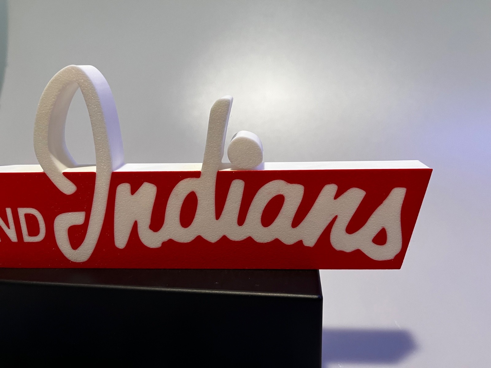 Larger 3D printed Cleveland Indians Chief Wahoo Municipal Stadium Gate D Sign