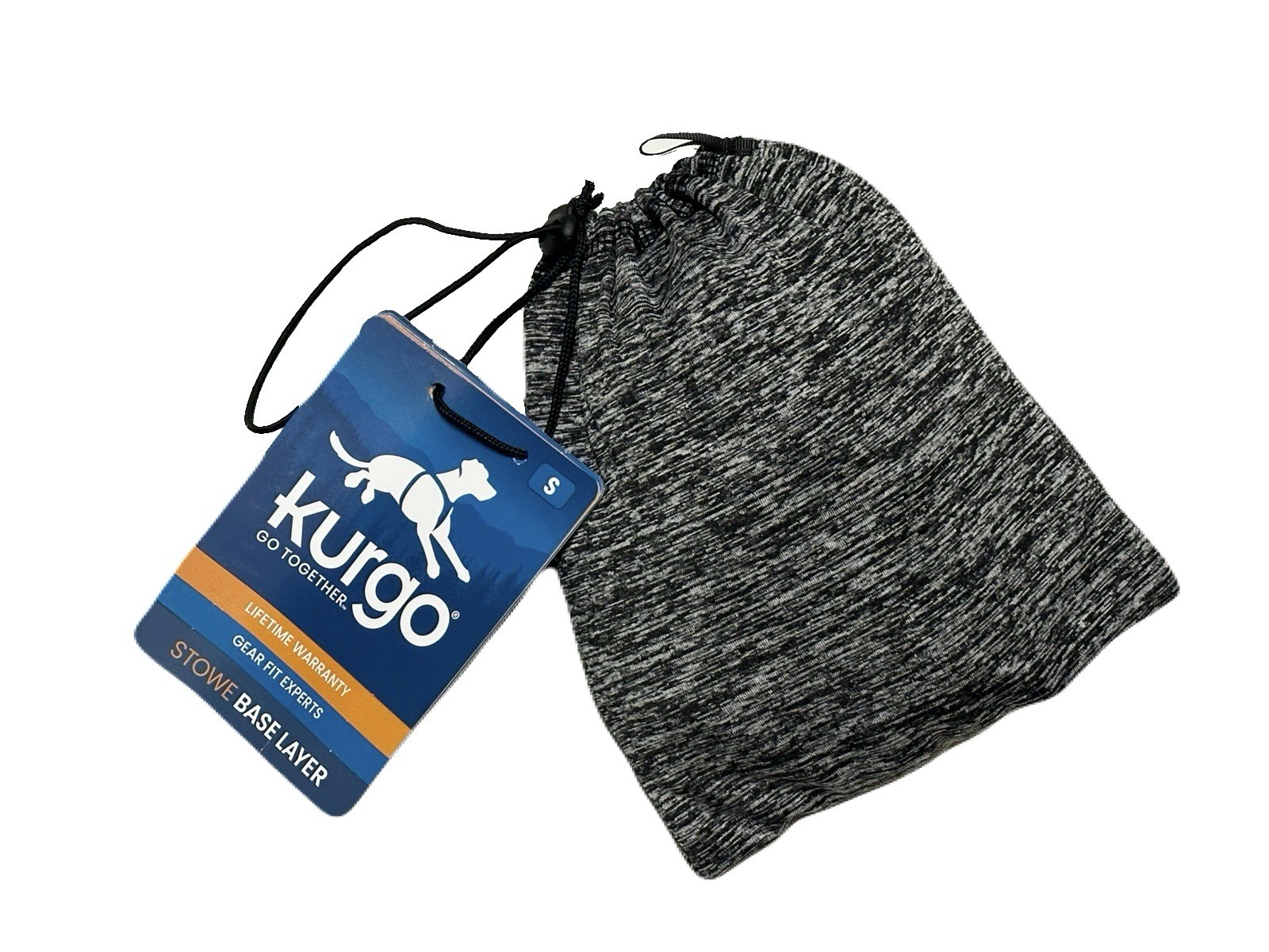 NEW Kurgo Stowe Base Layer Dog Bodysuit Size Small Heather Black Recovery Suit